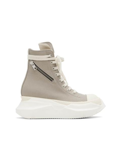 Rick Owens DRKSHDW Taupe Concordians Cargo Abstract Sneaks Sneakers