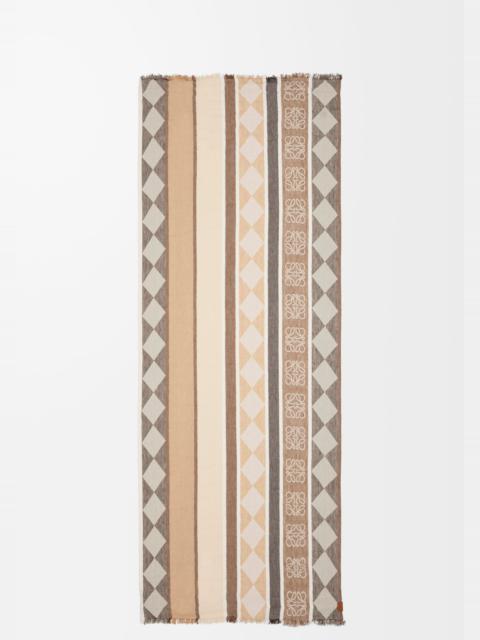 Loewe Scarf in linen and cotton