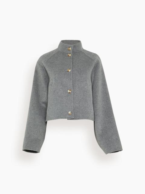 Loulou de Saison Nyma Cropped Jacket in Grey Melange