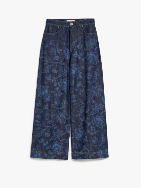 Max Mara OMELIA Floral denim jeans