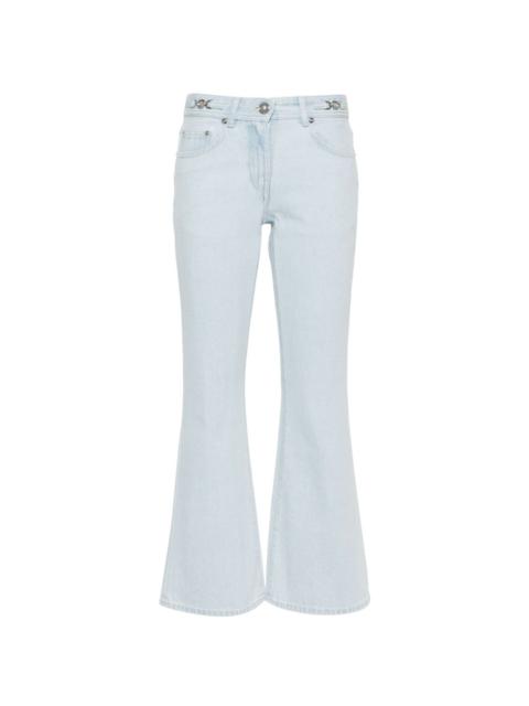 cropped flared jeans