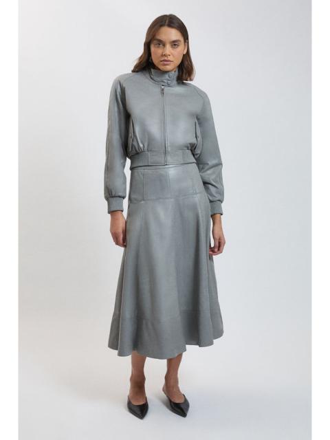 KAREN MILLEN Leather Full Skirt