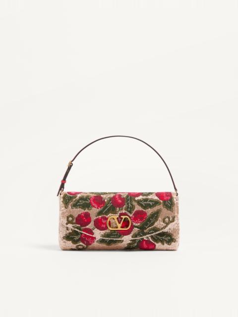 Valentino VALENTINO GARAVANI DEVAIN EMBROIDERED SMALL SHOULDER BAG