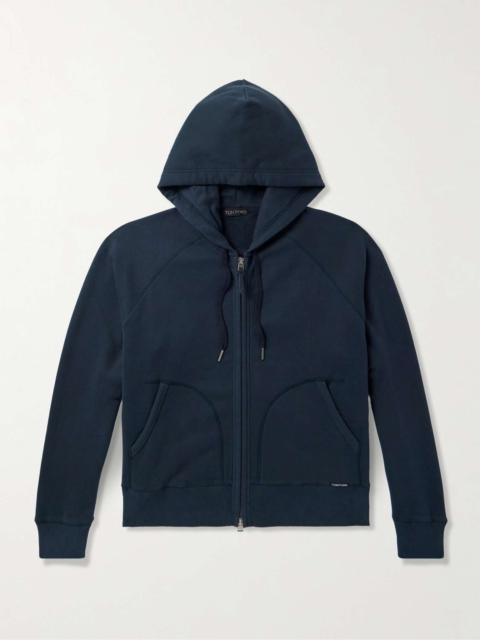 TOM FORD Slim-Fit Cotton-Blend Jersey Zip-Up Hoodie