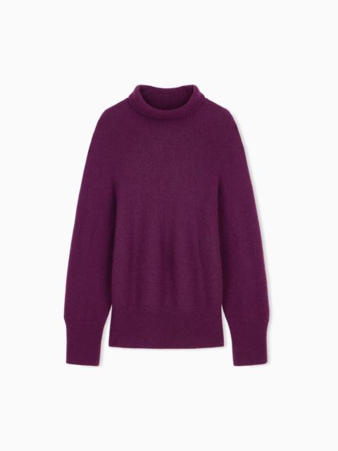 GIORGIO ARMANI OVERSIZED TURTLENECK SWEATER IN PURE CASHMERE JERSEY