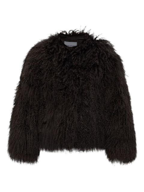 STAND STUDIO lamb-fur jacket
