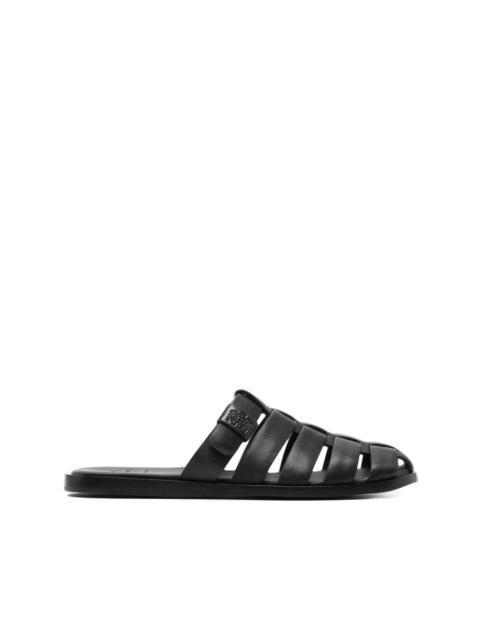 leather slides