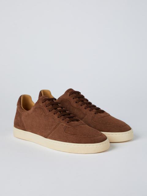 Brunello Cucinelli Suede sneakers with natural rubber sole