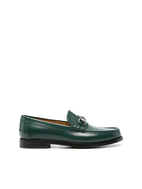 GUCCI Horsebit-detail leather loafers