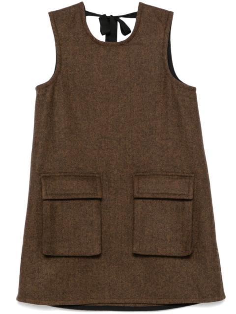 Plan C herringbone mini dress