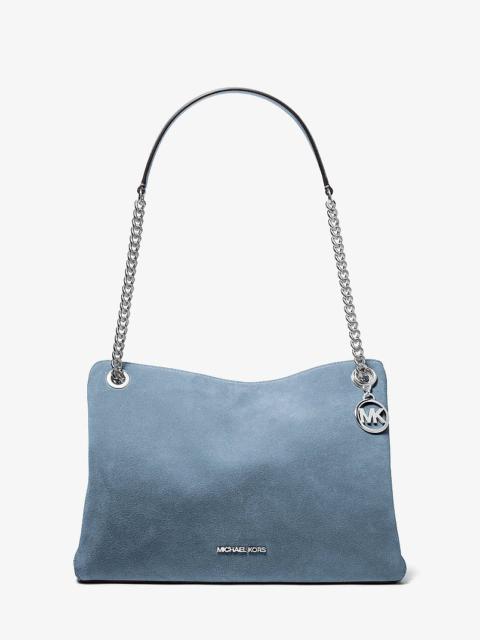 MICHAEL KORS Christina Medium Suede Messenger Bag