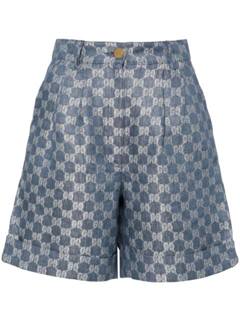 GG linen shorts