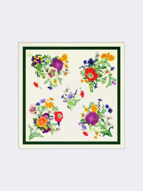 WEEKEND Max Mara ONESTO Printed silk oversized scarf - IVORY