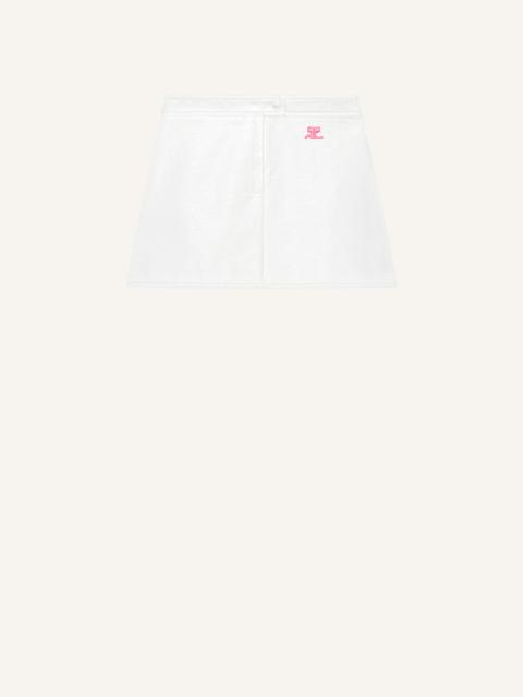 courrèges REEDITION VINYL MINI SKIRT