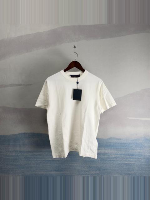 Louis Vuitton Louis Vuitton SS27 White Gradient Knit Short Sleeve Top