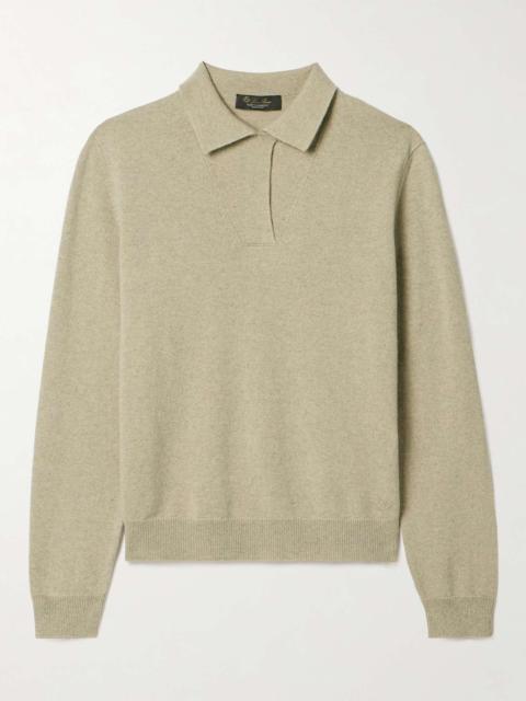 Cashmere polo sweater