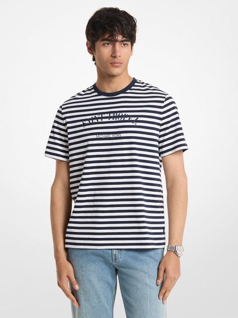 MICHAEL KORS Provence Striped Cotton Jersey T-Shirt