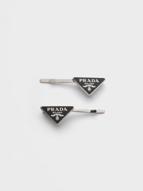 Prada Metal hair clips
