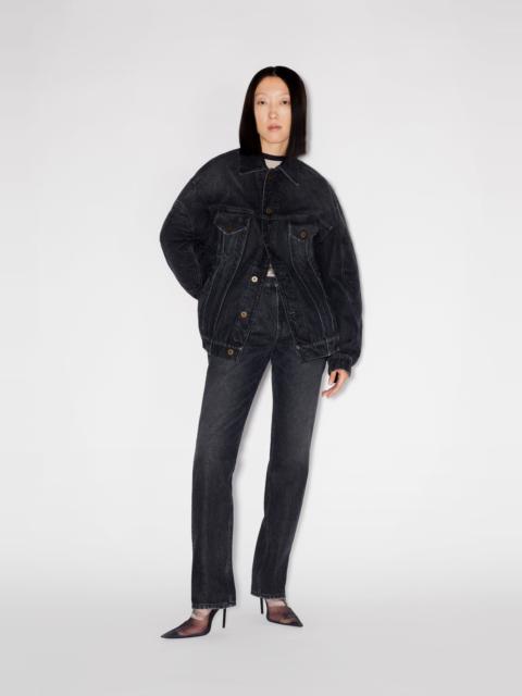 Jean Paul Gaultier THE BLACK LACE-UP DENIM JACKET