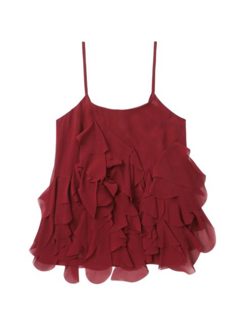 Comme des Garçons Comme des Garçons ruffled spaghetti-strap top
