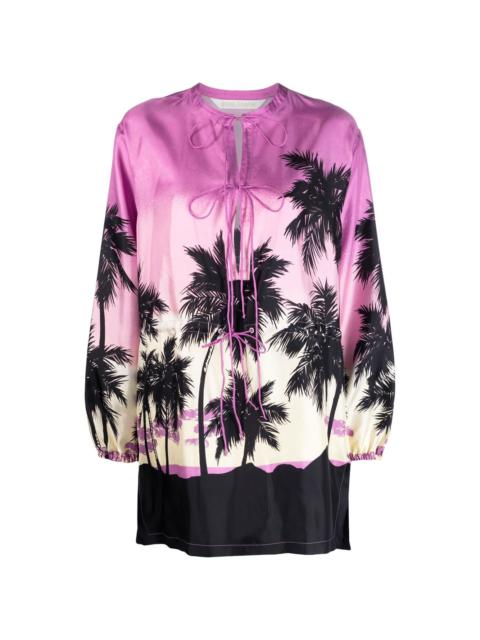 Palm Angels graphic-print long-sleeve top