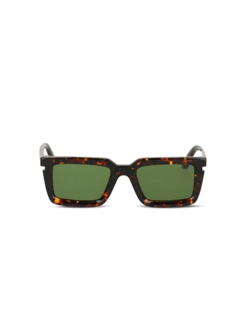 Off-White tortoiseshell square-frame sunglasses
