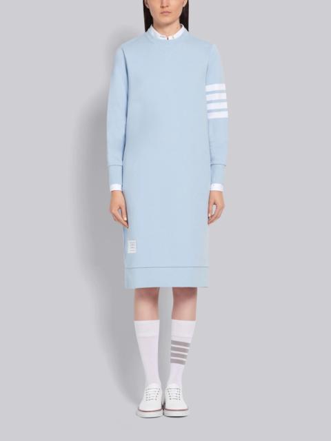 Thom Browne Light Blue Classic Loop Back 4-Bar Sweater Dress