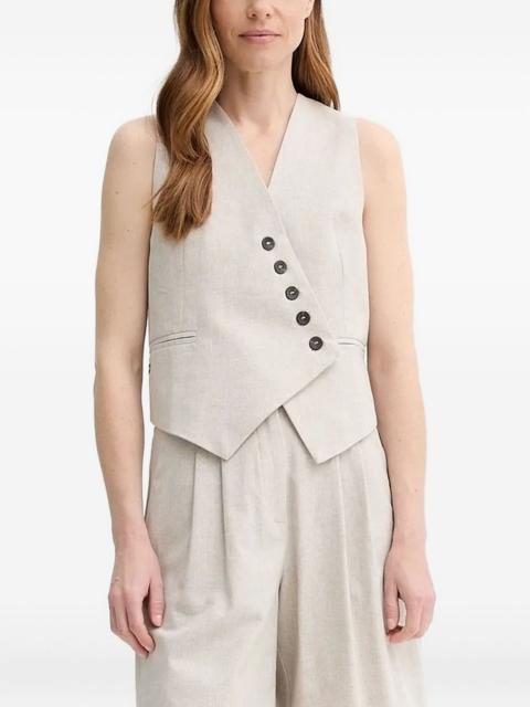 ALOHAS asymmetrical button top