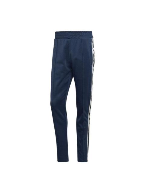 Men's adidas originals Stripe Logo Casual Sports Pants/Trousers/Joggers Autumn Blue HN1674