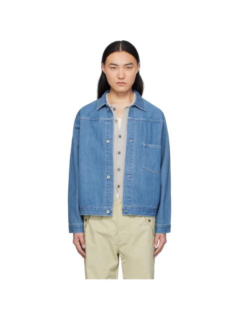 Nanamica Blue Short Denim Jacket