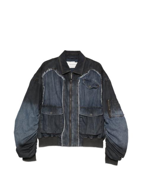 FENG CHEN WANG zip-fastening panelled bomber jacket