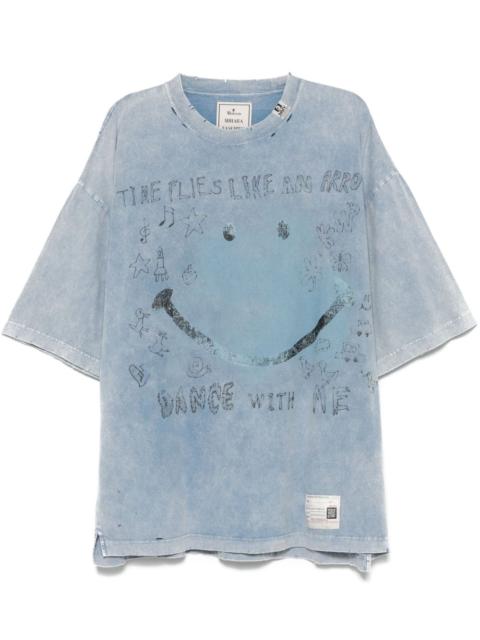 Maison MIHARAYASUHIRO graphic-print distressed T-shirt