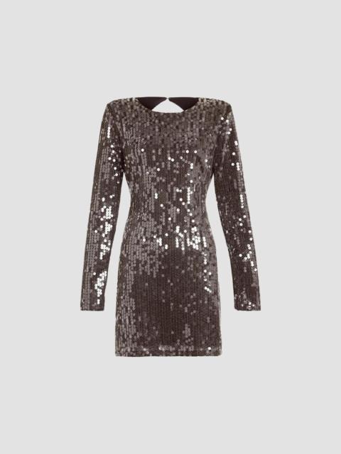 RAMY BROOK Women's Lola Sequined Minidress - Gunmetal Paillette