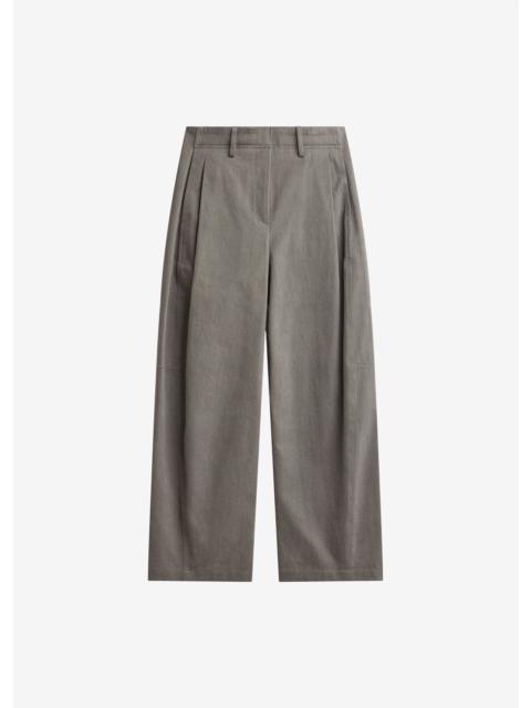 The Frankie Shop Vora Barrel Leg Pants - Grey