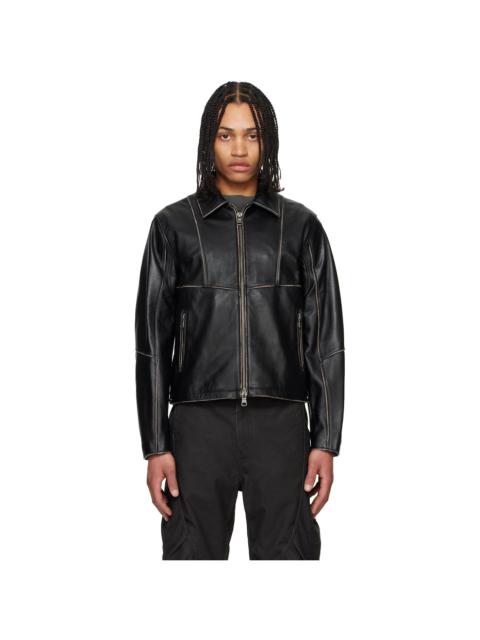Andersson Bell SSENSE Exclusive Black Dreszen Zip-Up Leather Jacket