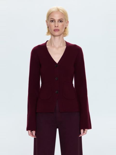 PISTOLA AERON CARDIGAN - CLARET