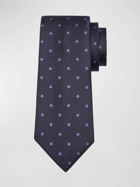 Men's Polka Dot Silk Tie