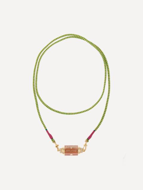 MARIE LICHTENBERG 18ct Gold Vivons Heureux Locket Necklace