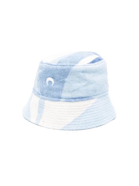 Marine Serre regenerated-towels bucket hat