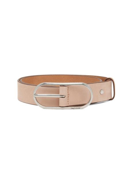 rag & bone Beige Rounded Rebound Suede Belt