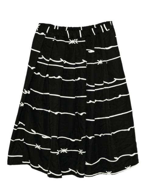 BLACK COMME des GARÇONS printed skirt
