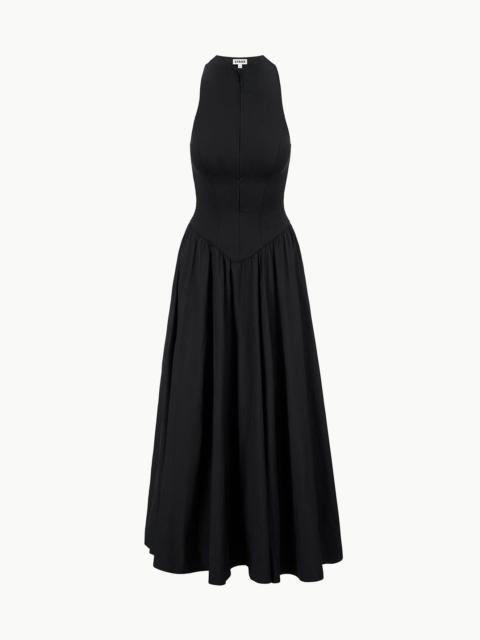 STAUD STAUD CREVASSE MAXI DRESS BLACK
