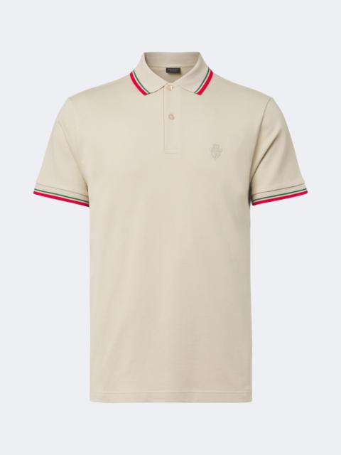 GUCCI Cotton-blend piqué polo shirt