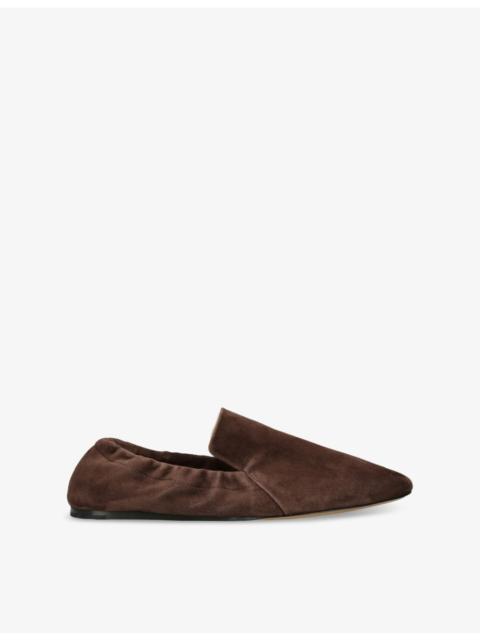 LE MONDE BÉRYL Moccassino Elasticated-Back Suede Pumps