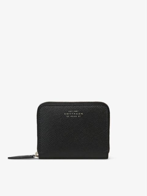 Smythson Panama small zipped leather purse