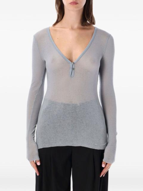 JAMES PERSE ribbed-knit long-sleeve T-shirt