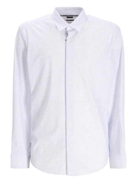BOSS patterned long-sleeved shirt