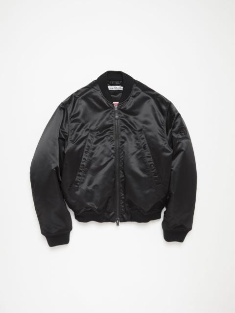 Acne Studios Bomber jacket logogram - Black