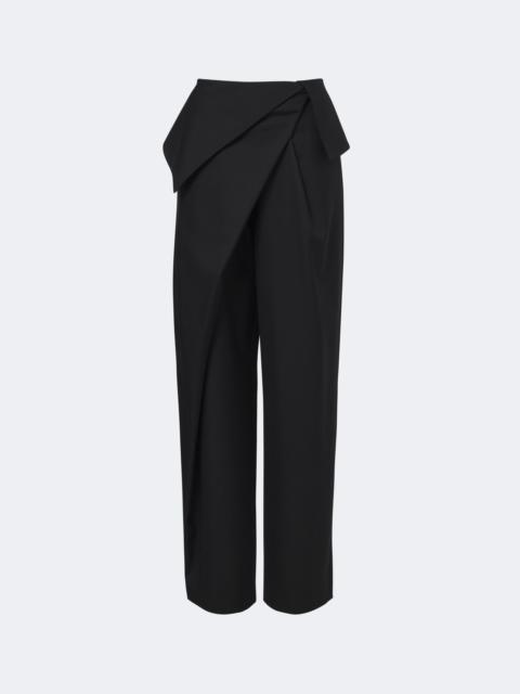 Loewe Draped wool wide-leg pants