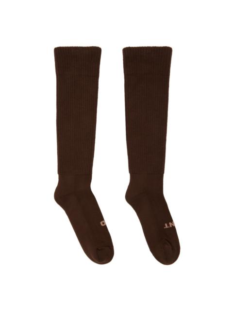 Brown 'So Cunt' Socks